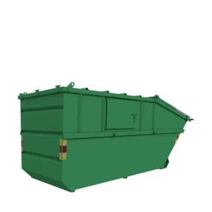 12m3 Baktömmarcontainer med topphängd Plastlucka